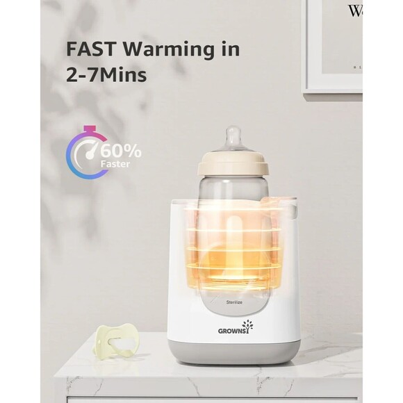 NEW Grownsy Bottle Warmer, GROWNSY 10-in-1 Fast Baby Milk Warmer with Timer N9 - Picture 2 of 8